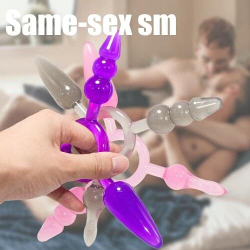 Anal Beads Butt Plug Prostate Massage Anus Dilator For Couples Woman Man Gay Anal Masturbation Sex Toys For Adult Product 3P