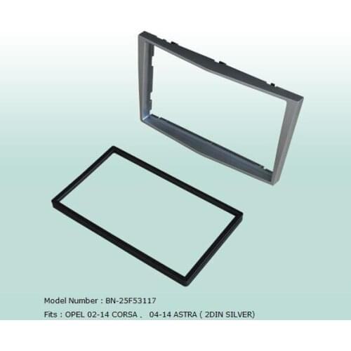 Car Fascias 2 Din Radio Audio Panel Frame Dash Kit For Opel Corsa 2002 2003 ~2014 Astra 2004 2005 ~2014