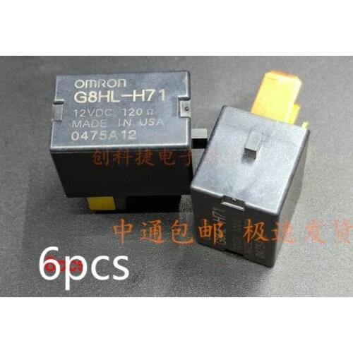 6pcs car air conditioning A/C relay DC Relay G8HL-H71 12V G8HL H71 for Honda Accord CRV Front Fan A/C For CR-V