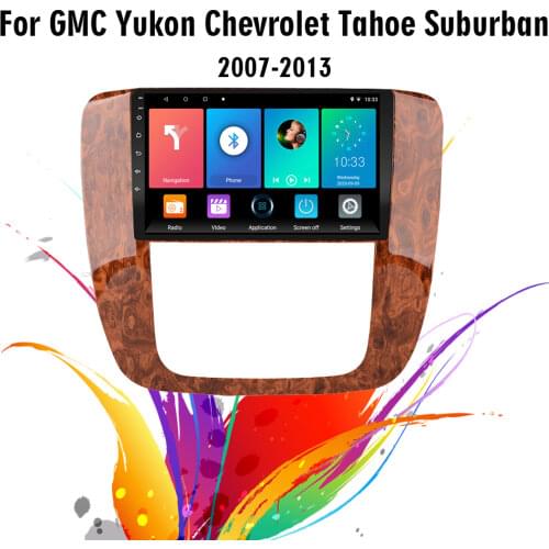 2.5D 9 Inch Android 8.1 Car Multimedia Video Audio FM BT GPS Navigation Player For GMC Yukon Chevrolet Tahoe Suburban 2007-2012