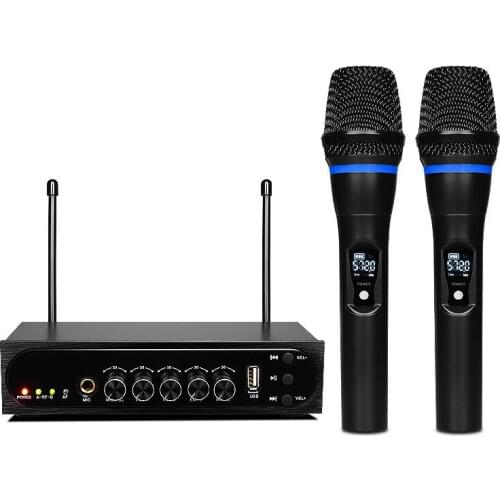 UHF Wireless Microphone with Metal Dynamic Microphone S-103 for home theater system computer loudspeaker Smart TV Extra Wired MI
