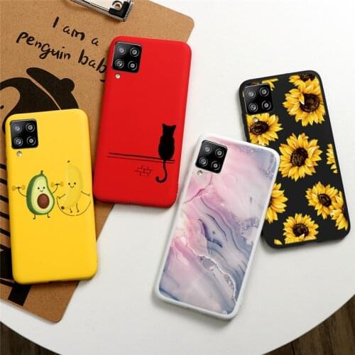 For Samsung Galaxy A42 5G Cute Love Heart Cactus Case For Samsung a42 5g Case TPU Flowers Animal Avocado Silicon Back Cover 6.6"