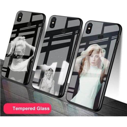Lady gaga Tempered Glass Case For Redmi 8 9 5Plus 6PRO 7A Note 6 7 8 8T 9S 9 pro