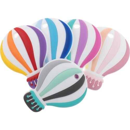 Baby Silicone Teethers Rodent Hot Air Balloon Silicone Baby Teether Pacifier Teeth Pendant BPA Free Chew Biter Children Goods