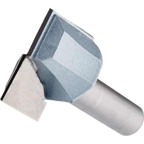 1/2" Shank 1-3/8" Cutting Diameter Table Top Surface Planing Straight Shank Cleaning Bottom Router Bit Cutter Wood Cutting Tool