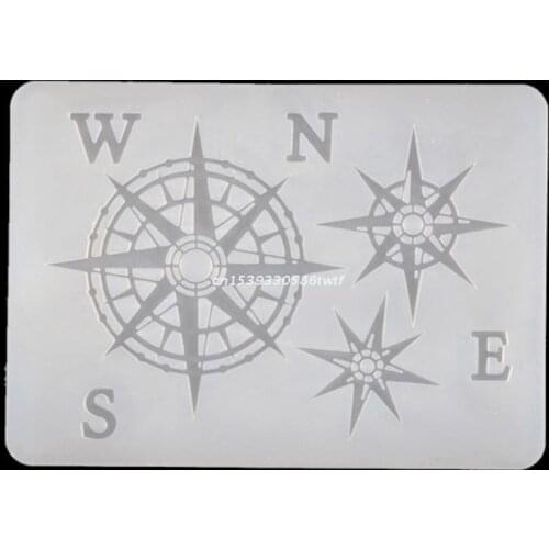 Handmade Gear Bird Feather Jellyfish Compass Silicone Resin Mold Thin Bookmark Art Crafts Tools Resin Fillings Making Dropship