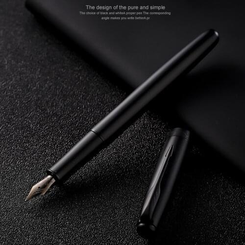 Jinhao Metal Fountain Pen Elegant Black & Red & White Patterns With Converter Ink Pen For Office & Home Writing Pens New