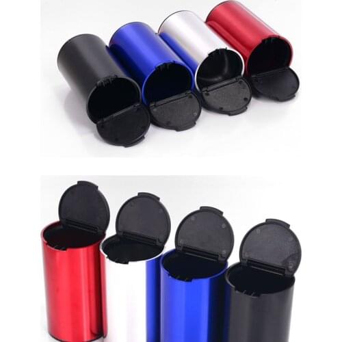 Fashion Portable Car Led Ashtray With Lid Cup Holder Travel Auto Cigarette Smoke Remove