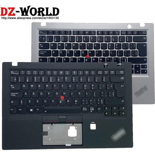 Palmrest Upper Case With CFE Canadian French Backlit Keyboard for Lenovo Thinkpad X1 Carbon 5th Gen Laptop C Cover 01LX512