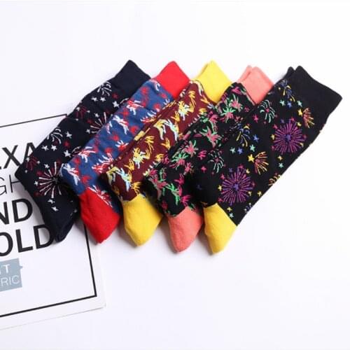 Autumn New Trendy Socks HAPP SOCKS Mens Tube Socks Manufacturers Socks Wholesale Street Skateboard Socks Colorful Womens Socks