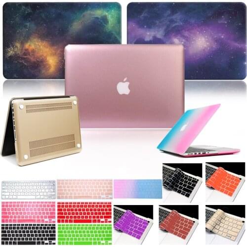 Dust-proof Laptop Hard Case for Apple Macbook Air Pro Retina 11 12 13 15 Inch Various Pattern Laptop Cover Case+Keyboard Cover