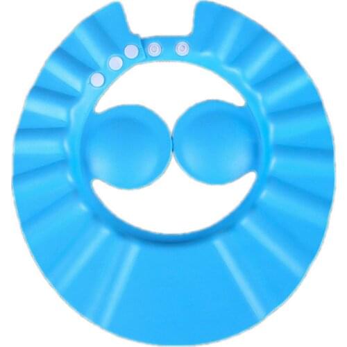 Baby Shampoo Shower Cap Children Kids Safe Shampoo Bath Bathing Shower Cap Hat Wash Hair Shield Adjustable Elastic Shampoo Cap