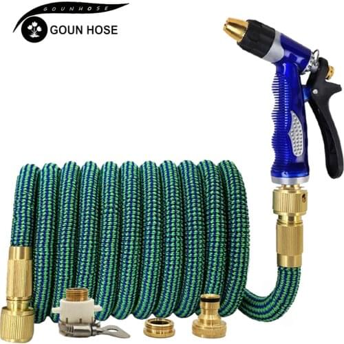 GOUN HOSE Telescopic Magic Household Garden Watering Hose High Pressure Car Wash Spray Gun Hose Vegetable Garden Irrigation