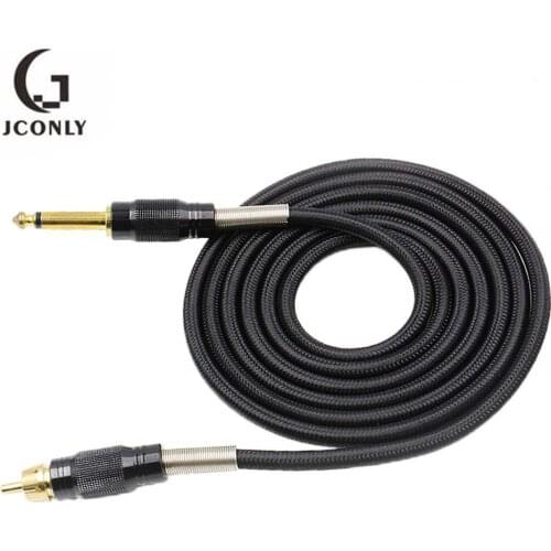 Black Color RCA Tattoo Clip Cord Cable Tattoo Cord Wire Hookline for Tattoo Machine Tattoo Power Supply Tattoo Accessories