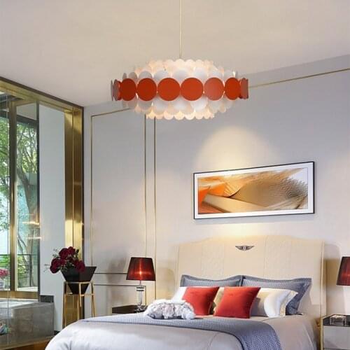 Modern Iron Pendant Lights Lamp Simple Nordic Home Decoration Pendant Lighting Living Room Bedroom Loft Dining Room Hanging Lamp