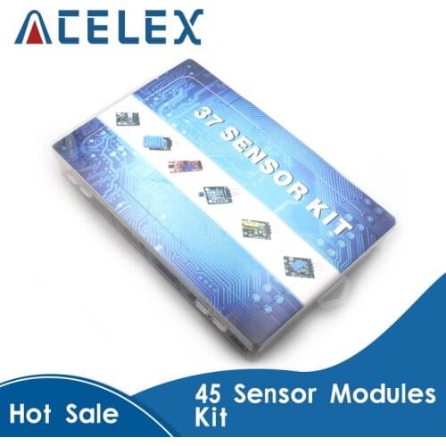 For arduino 45 in 1 Sensors Modules Starter Kit better than 37in1 sensor kit 37 in 1 Sensor Kit UNO R3 MEGA2560