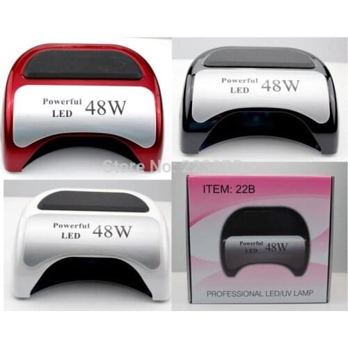 48W Led +CCFL UV Nail Lamp with Timer for UV Gel Polish Curing Professional Nail Dryer