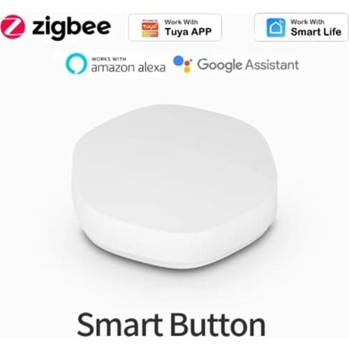 Tuya Zigbee Smart Switch App Remote Control Multi-scene Linkage One Key Three Uses Mini Button Smart Home For Alexa Google Home