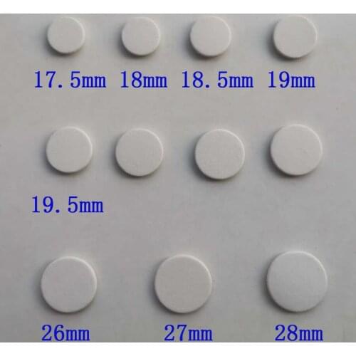 10 Pieces/Lot) Individual Size White Leather Clarinet Pads From 17.5mm To 28mm