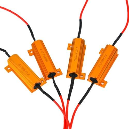 10pcs Universal LED Lamp Decoder Brake Light Fault Canceller Resistor Decoder Auto Replacement Parts