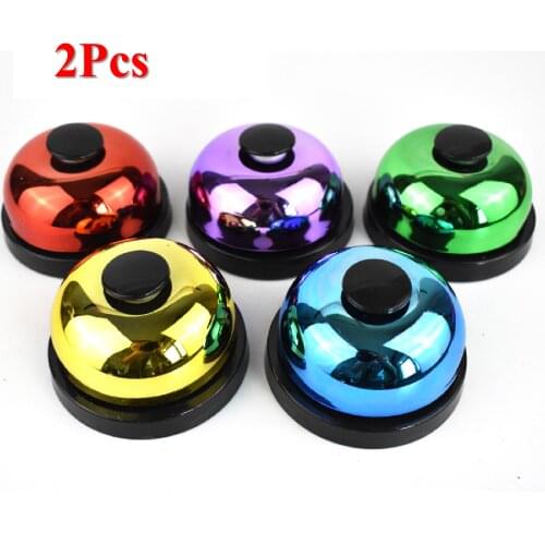 2Pcs Pet Dog Training Cat Dinner Bell Dog Toys Bell Call Training Accessories Puppy Feeding Ring Trolling Dog Treats Supplies