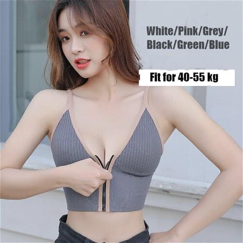 2021 Zipper Sport Bras Women Sexy Push Up Beauty Back Breathable Tops Leisure Fitness Running Yoga Sports Underwear Vest