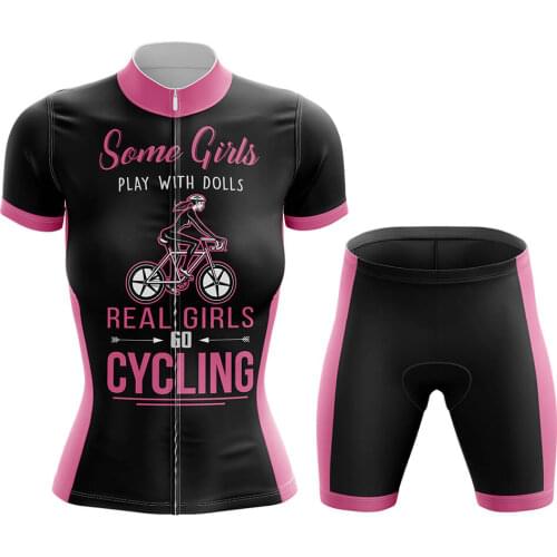 2020 Girl Cycling Kit Summer Cycling Jerseys set Beautiful Ride MTB Bike Cycling Clothing Breathable Mountain Bicycle Clothes