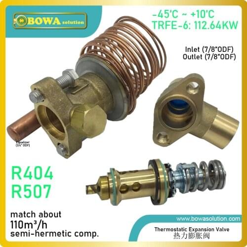 35HP R404a LBP or 25HBP TEV does not control the temperature inside the evaporator and do control the superheat in refrigeration