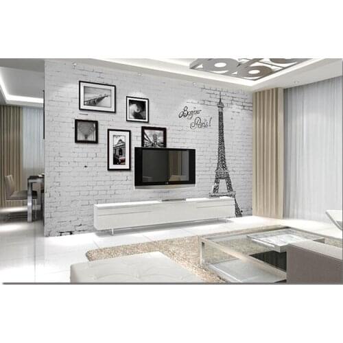 3d Wallpaper Brick Stone Photo Murals for Living Room Bedroom Home Wall Art Decor
