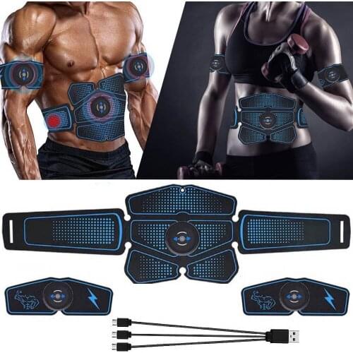 Recharge Wireless Smart Fitness Abdominal Vibrating Belt Electromagnetic Stimulation Of Muscles Sculpting at Home Workouts Gym