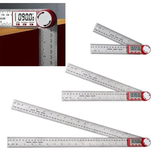 Digital Angle Ruler Meter 0-200mm 0-300mm 0-500mm Ruler Inclinometer Electron Goniometer Protractor Angle Finder Scale Measuring