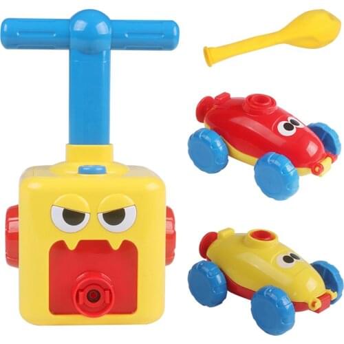 Kids Balloon Power Car Toys Educational DIY Aerodynamics Inertial Power Car Toys Birthday Gift For Children Early Education