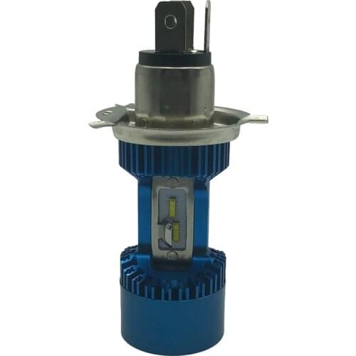 DHBH-Motorcycle Aperture Blue Light White Light H4 Headlight Bulb Angel Eye Headlight Suitable for Motorcycle Car Scooter