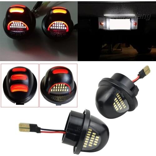 For Lincoln Mark LT Ford F150 F250 F350 Ranger Bronco Expedition Excursion Explorer 2PCS LED License Plate Light car accessories