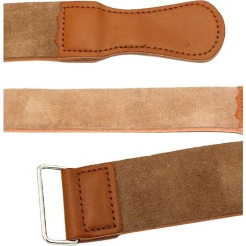 48*5cm Pro Barber Double-layer Genuine Leather Shaving Strop Straight Razor Sharpener Strap Belt Necessary Shaving Strap Tool