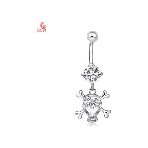 E-shine Shantou shape body jewelry for women casual sporty style zircon metal material party birthday occasion fashion jewelry