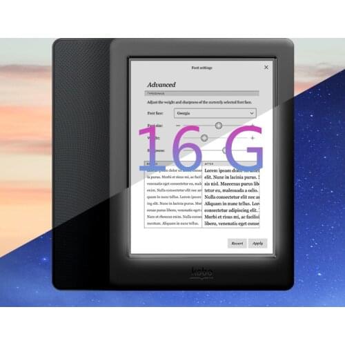 New Kobo glo HD 300PPI Rreader book E-Ink Ebook 16G WIFI Reader HD 1448x1072 Touch screen