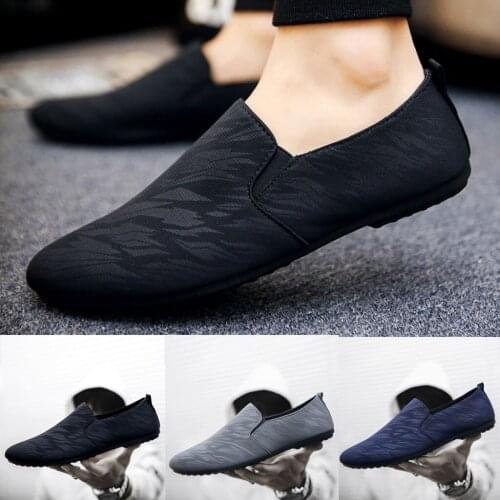 New Canvas Shoes Casual Shoes Mens Fashion Summer Retro Lazy Shoes Pea British Large Casual Shoes