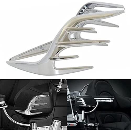 Motorcycle Rear Passenger Speaker Outer Trim Accent Fins Webbing for HONDA Goldwing GL1800 2006-2017