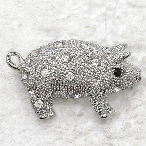 Wholesale Piggy Rhinestone Pin brooches C101952