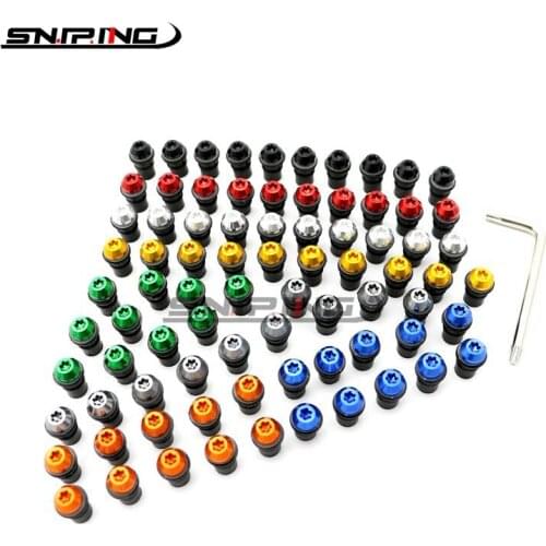 Front Screw Kits For Suzuki GSXR1300 2000 2001 2002 Hayabusa Motorbike Windshield Screw Kits CNC Aluminum M5 Nut Kits 10PCS