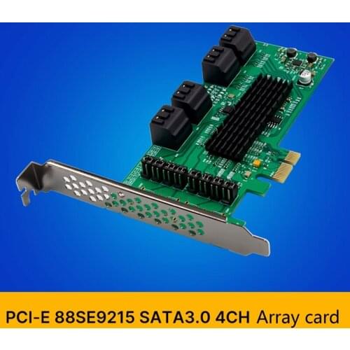 PCI Express SATA 3.0 Riser Card PCI-E X1 9215 to 8 Port SATA 3.0 Expansion Card 6Gb/S Hard Disk Adapter