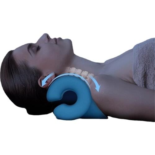 Cervical Neck Traction Support Massage Pillow Gravity Pillow Pain Relief Back Stretching Relax Neck Correct Massager