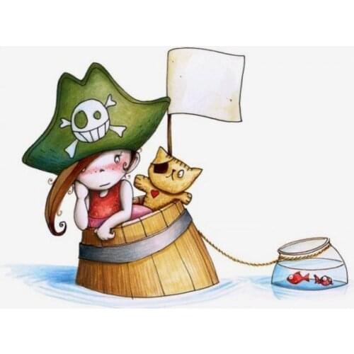 Pirate Boy Transparent Clear Silicone Stamp/Seal For DIY Scrapbooking/photo Album Decorative Clear Stamp Sheetstampons