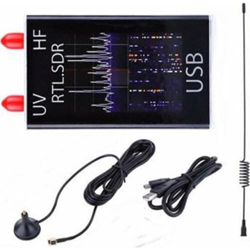 Ham Radio Receiver 100KHz-1.7GHz full Band UV HF RTL-SDR USB Tuner Receiver R820T+8232 Ham Radio Software Defined Radio