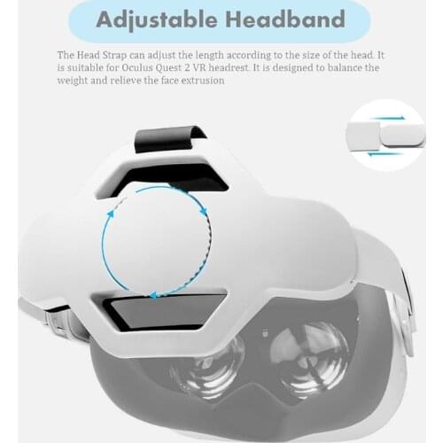 VR Headset Head Cushion Strips for oculus Quest 2 VR Helmet Head Headband Strap