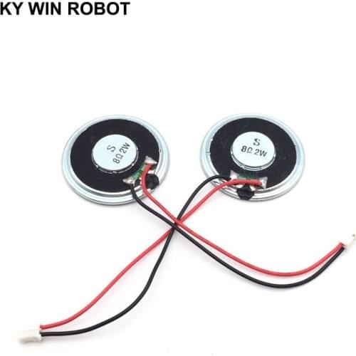 2pcs/lot New Ultra-thin speaker 8 ohms 2 watt 2W 8R speaker Diameter 40MM 4CM thickness 5MM with PH2.0 terminal wire length 10CM