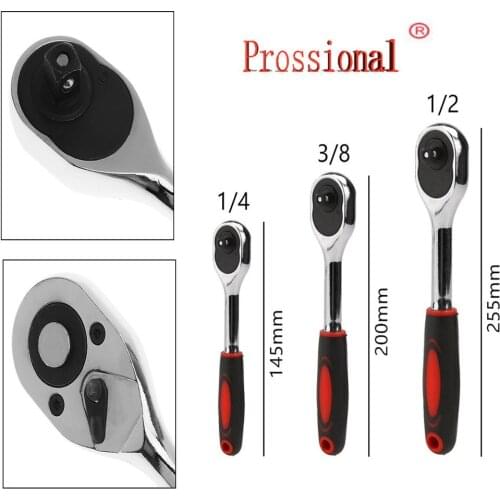 2019 Ratchet Wrench High Torque A Type Wrench For Socket 24 Teeth Cr-v Quick Release Square Head Spanner Hand Repair Tools