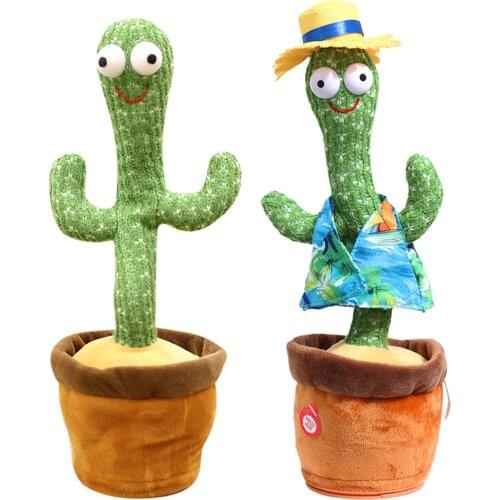 Shaking Dancing Cactus Twisting The Body With The Song Plush Toys Electronic Stuffed Animals For Children Girls Boys Baby dancin