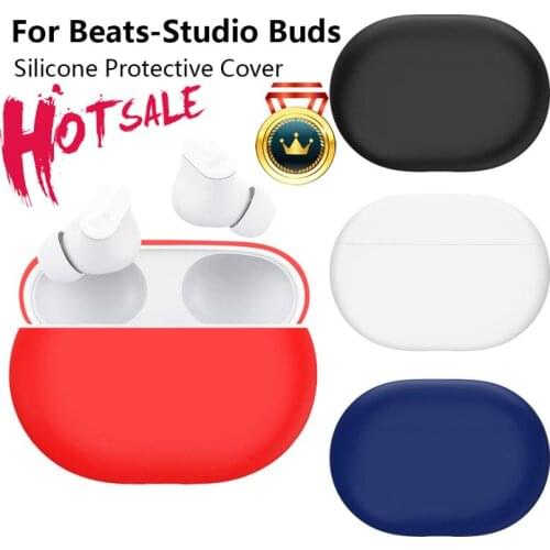 High-quality Silicone Earphone Case Skin Protective Cover For Beats-Studio Buds Earphone Anti-shock Case Headphone Accessory